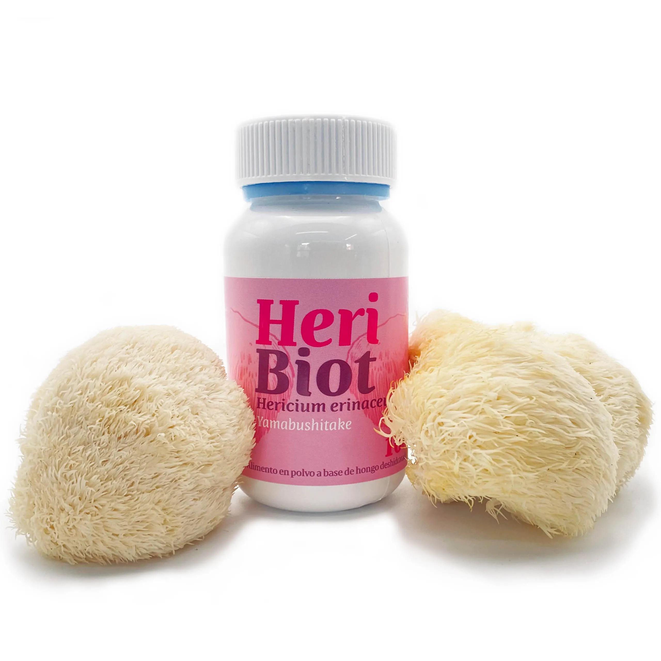 Heribiot Biotecni – hongo funcional Hericium erinaceus (Melena de León) en polvo natural